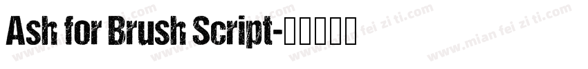 Ash for Brush Script字体转换